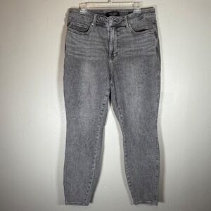 Judy Blue Skinny Fit Grey Faded High Rise Jeans JB88862 GRY Womens 16W